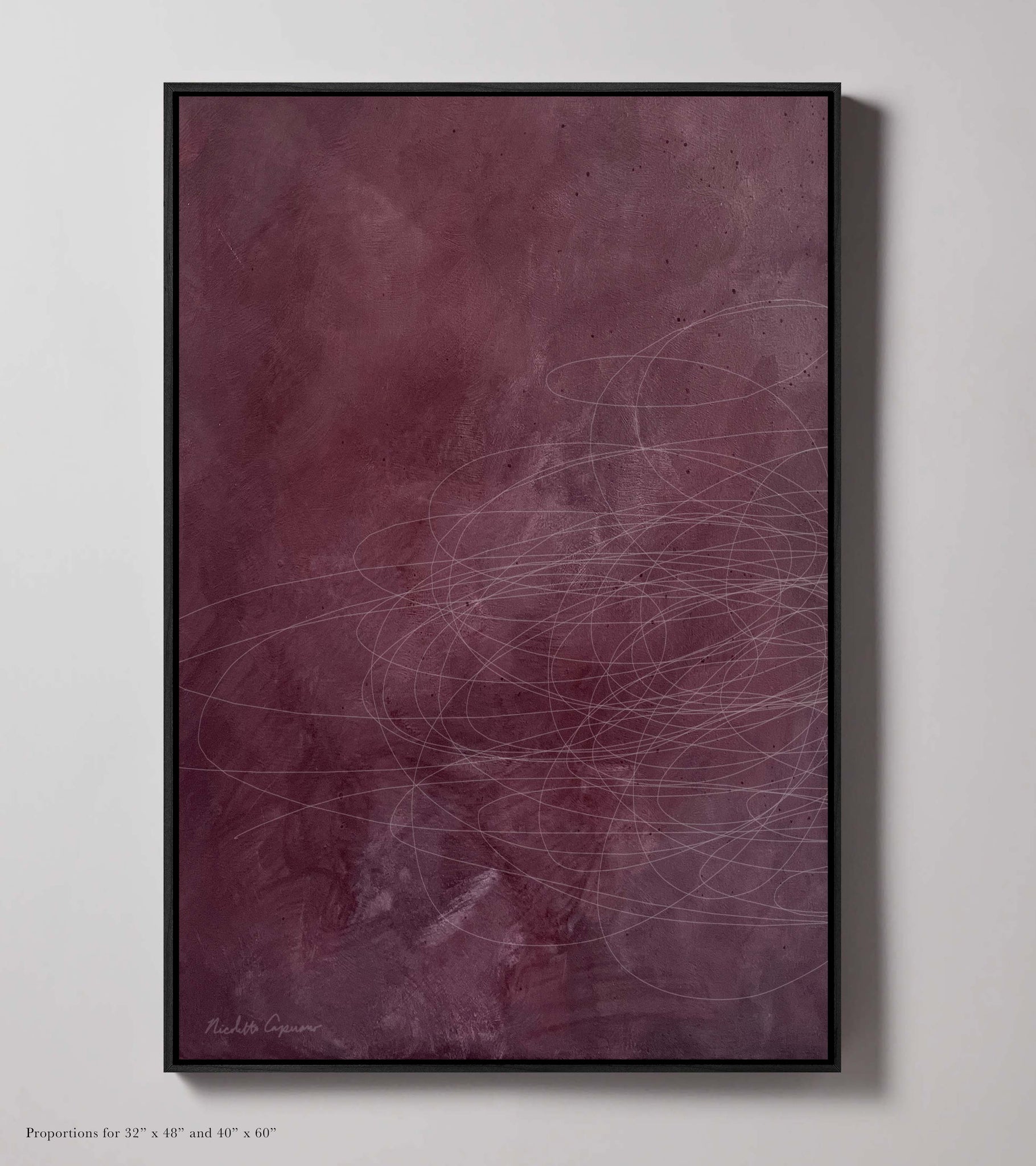 "Mon Coeur" - Abstract Expressionism Framed Giclée Prints