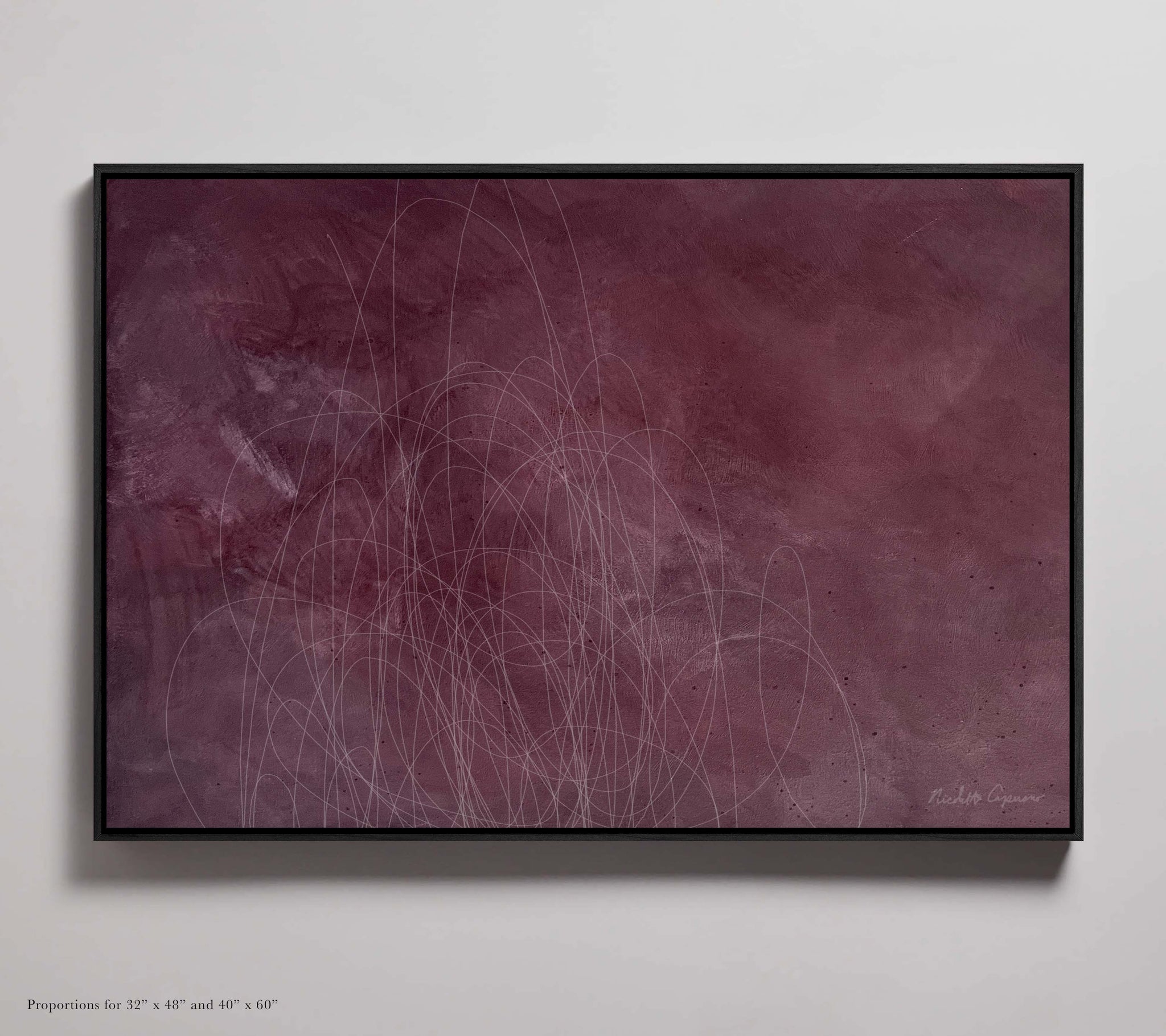 "Mon Coeur" - Abstract Expressionism Framed Giclée Prints