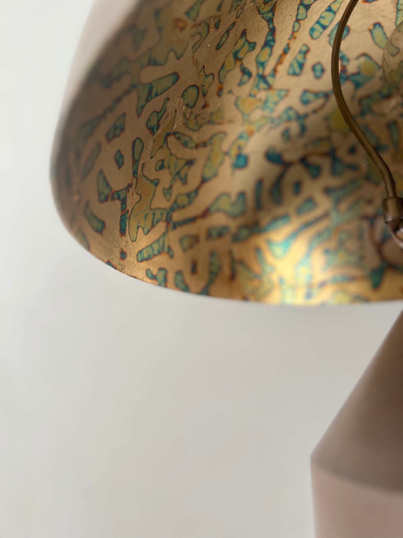 Artisan Atollo Style Lamp - Brown Patina
