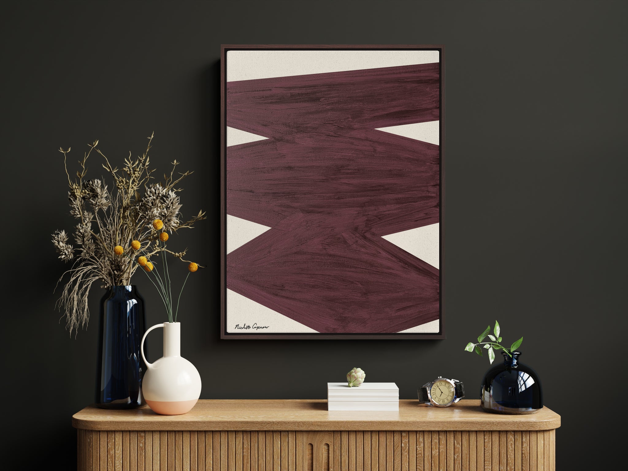 "Limitless" Wine I  Framed Giclée Prints