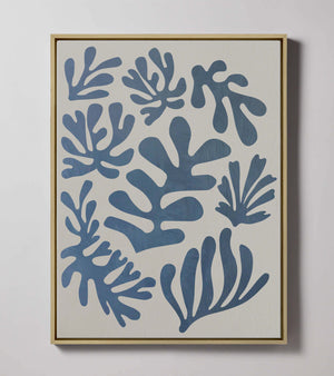 "Botanical No 5 Blue" I  Framed Giclée Prints