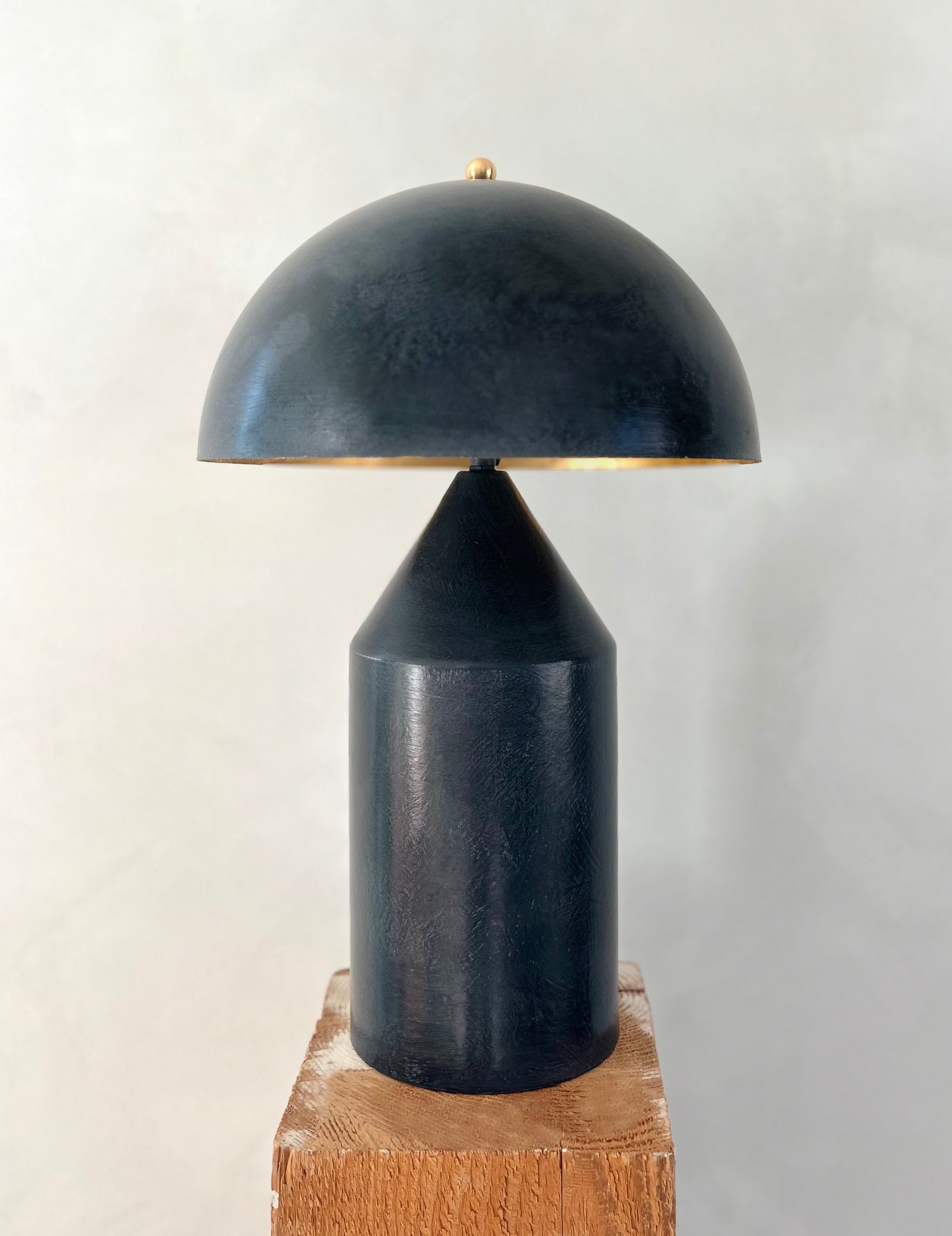 Artisan Atollo Style Lamp - Black Patina