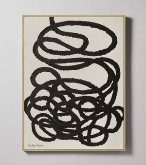 "Abstract Squiggle No. 1" - Black + White