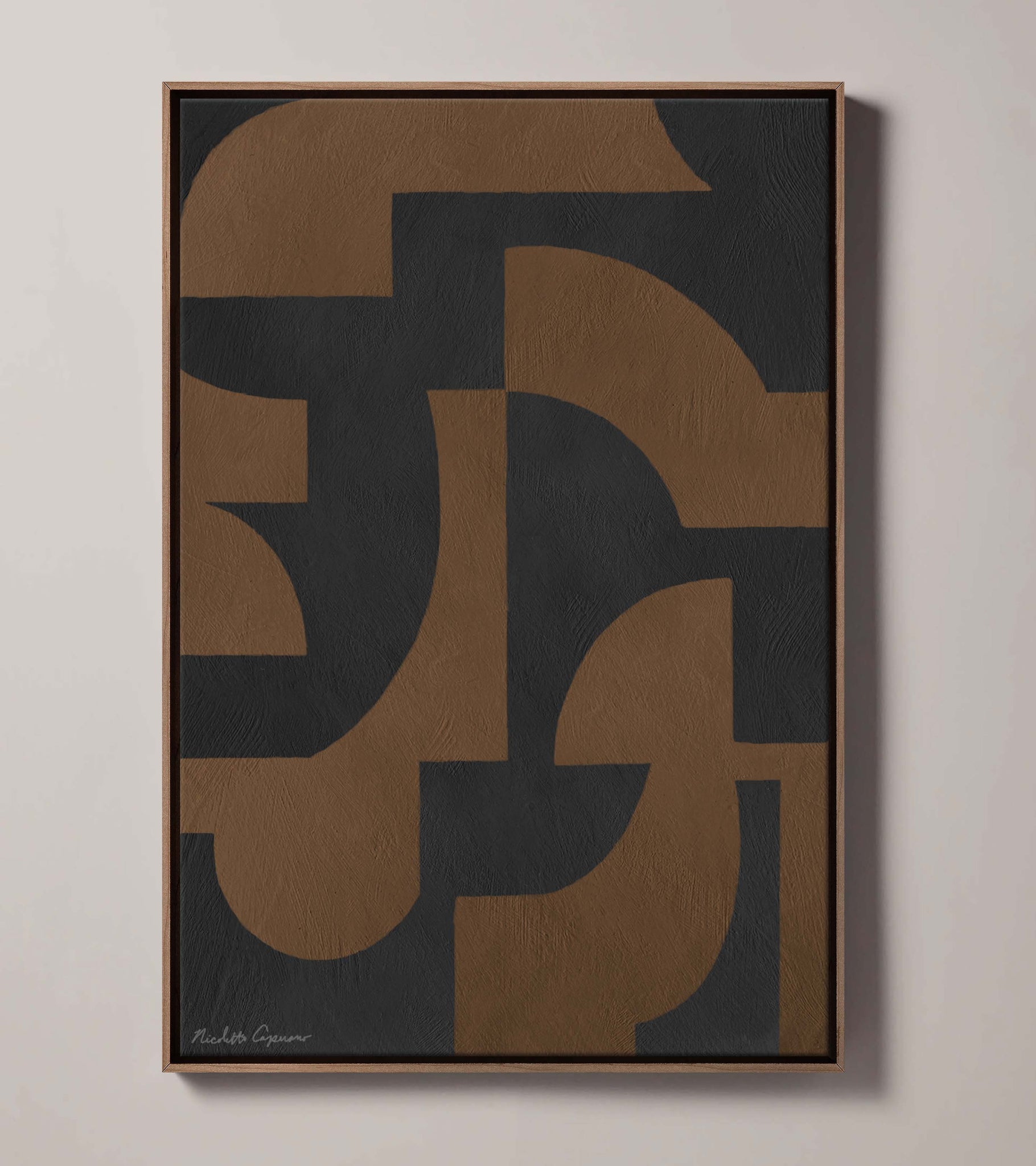 "Nomad No. 5 + 6" Set of Two I Geometric Framed Giclée Print * MORE COLOR OPTIONS