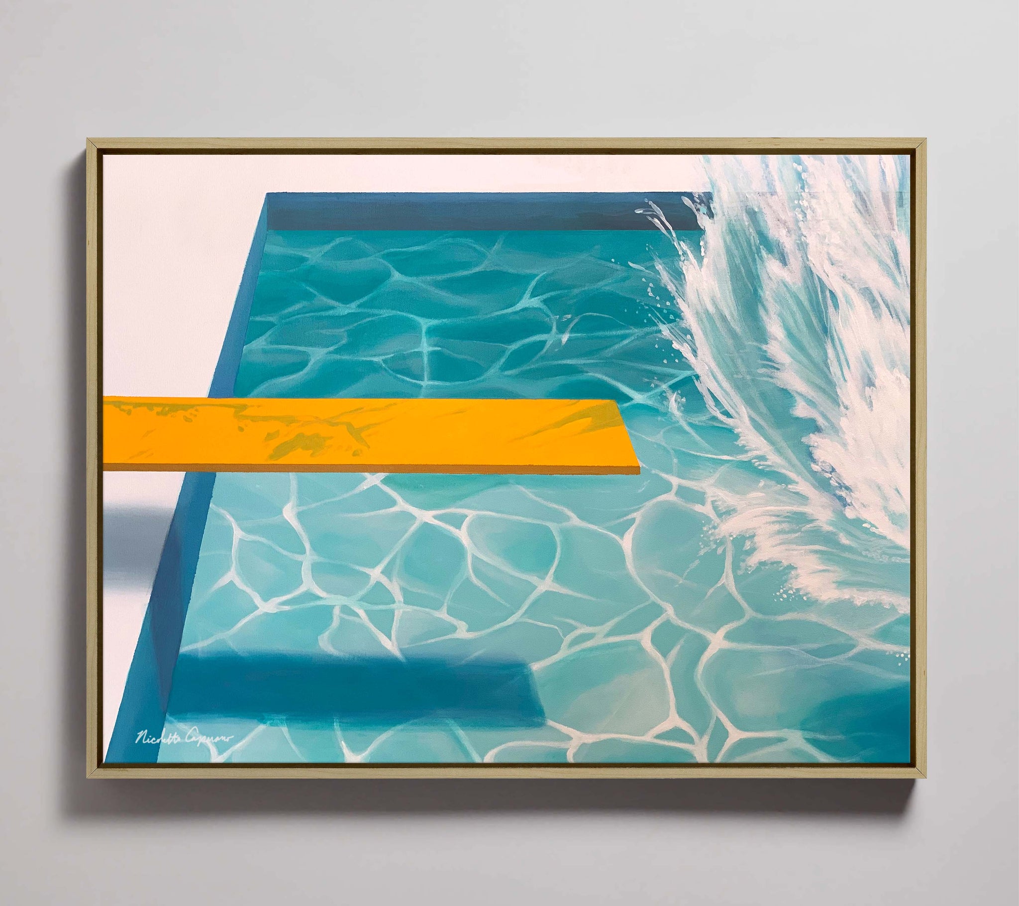 "Abstract Splash" I Modern Landscape I Framed Giclée Prints