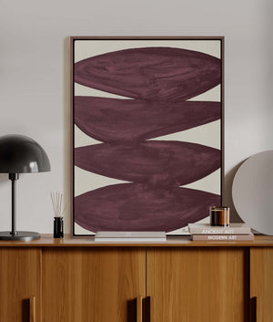 "STILLNESS" Wine I Affirmations Collection I Painting on Canvas