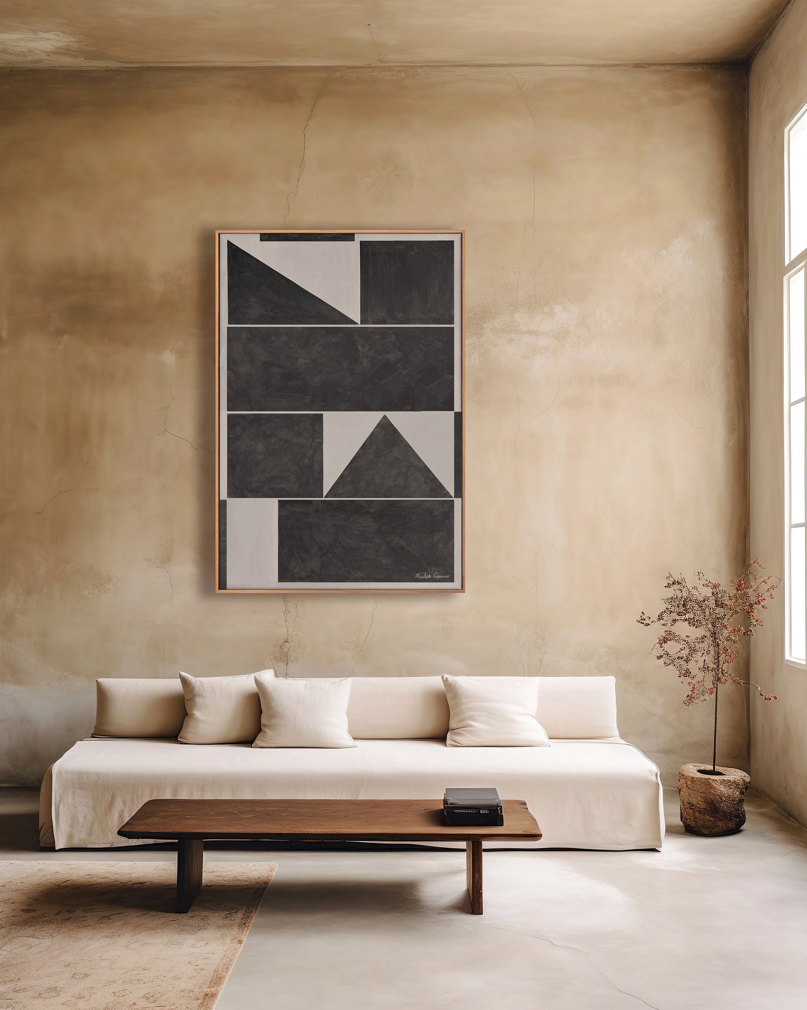 "Vector Points No. 1" I Modern Geometric Painting