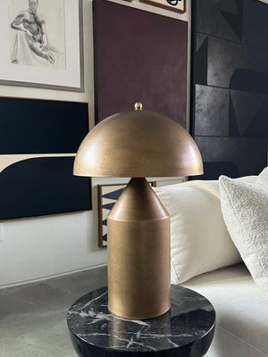 Artisan Atollo Style Lamp - Antique Brass Patina