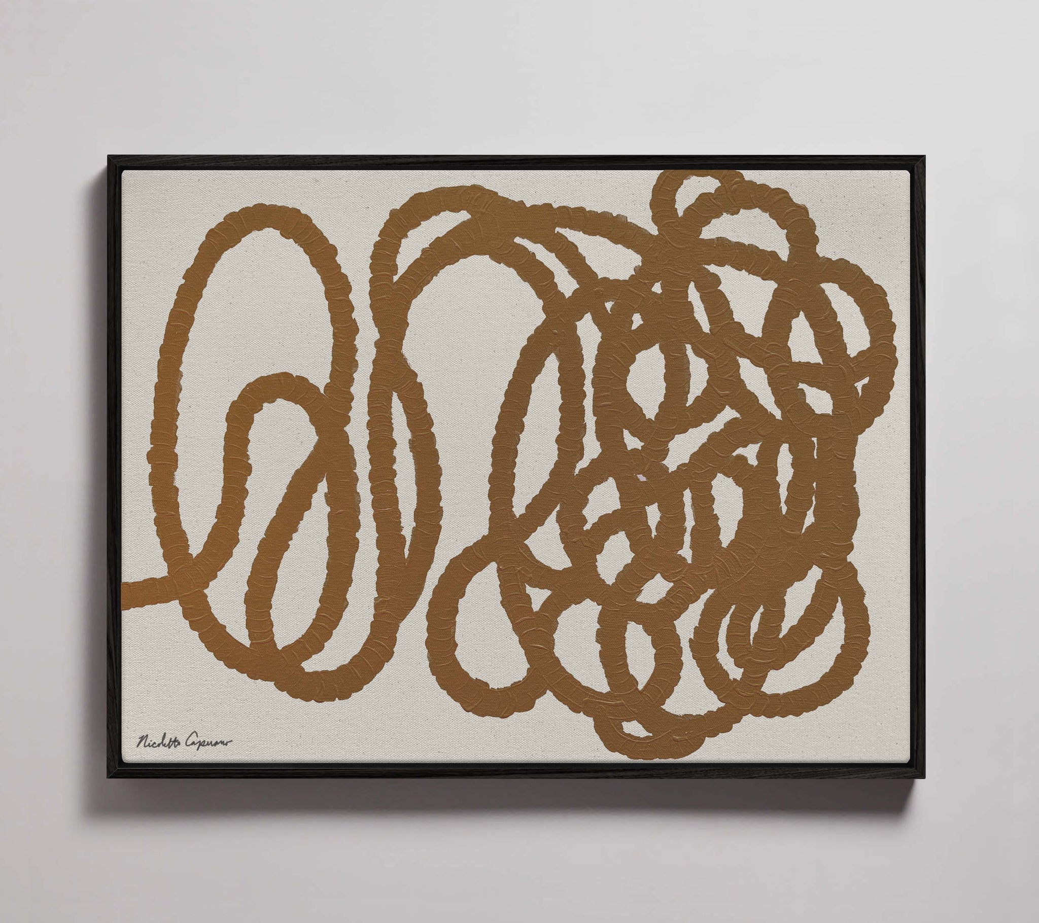 "Abstract Squiggle in Camel"