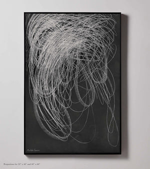 "Unbound" I Black I  Abstract Expressionism Framed Giclée Prints