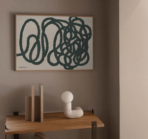 "Abstract Squiggle in Emerald"