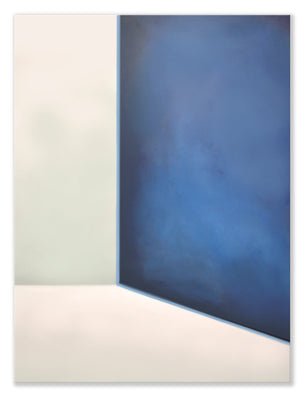 Abstract Open Door - Blue Painting